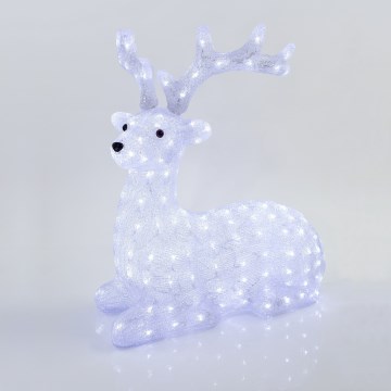 LED външна коледна декорация — елен, 200xLED/6W/230V, IP44, студено бяла светлина