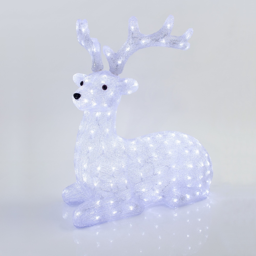 LED външна коледна декорация — елен, 200xLED/6W/230V, IP44, студено бяла светлина