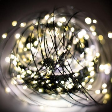 LED външна коледна гирлянда 1000xLED/230V 8 режима 53 m IP44 топла бяла + дистанционно управление