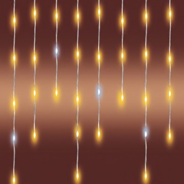 LED външна коледна гирлянда 1200xLED/230V 25x0,56 m IP44 топло бяло/студено бяло