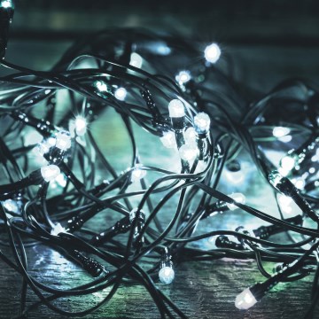 LED Външна коледна гирлянда 500xLED/230V 8 режима 40 м IP44 студено бяла