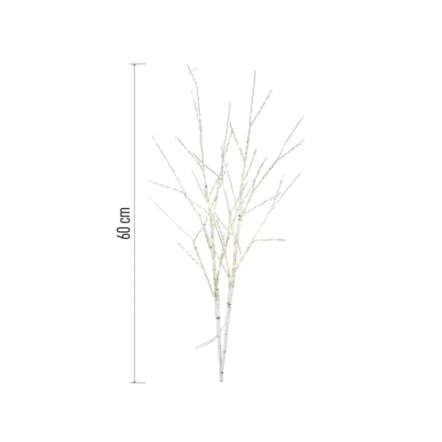 LED външна коледна украса 100xLED/3xAA топла бяла IP44