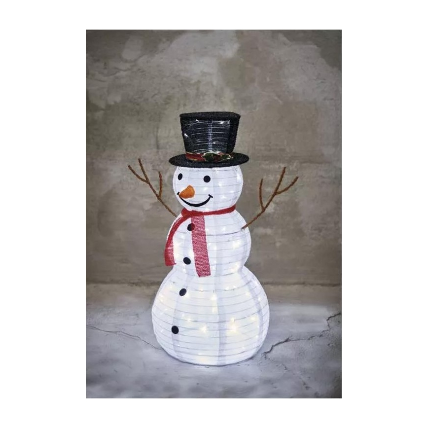 LED външна коледна украса 80xLED/2,25W/4,5/230V IP44 90 cm фигура на снежен човек