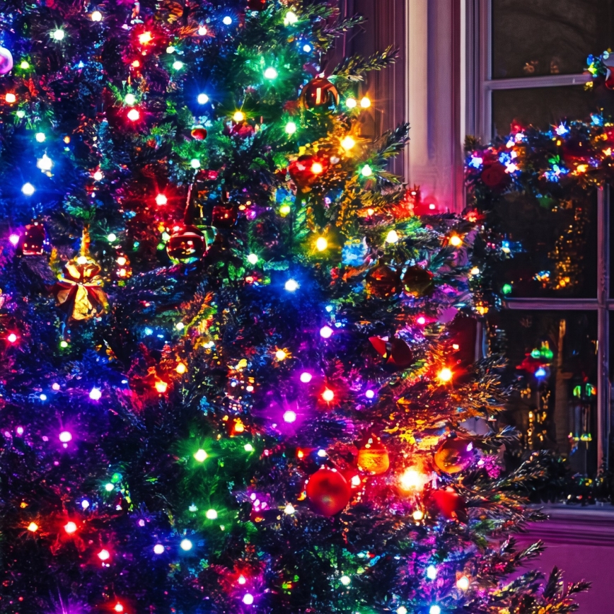 LED външна коледна верига 500xLED/230V 8 функции 53 m IP44 многоцветна