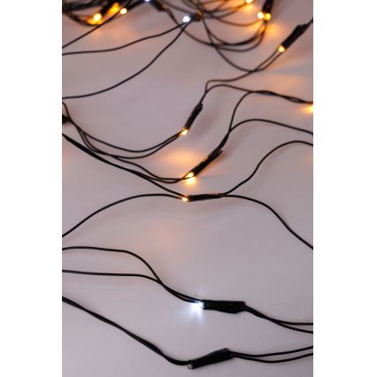LED външна коледна завеса NET 240xLED/7,2W/230V 1,5x2 m IP44 топла бяла