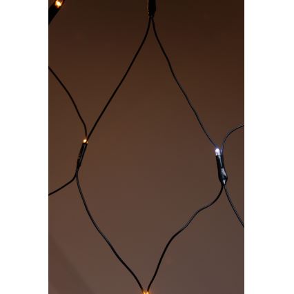 LED външна коледна завеса NET 240xLED/7,2W/230V 1,5x2 m IP44 топла бяла