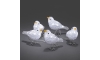 LED Външна Коледна декорация 5x BIRDS 40xLED/230V/24V IP44