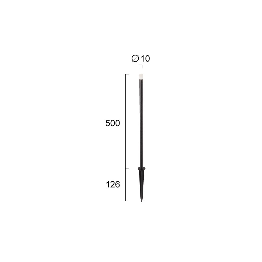 LED външно осветително тяло BAR LED/1W/24V IP65 черно