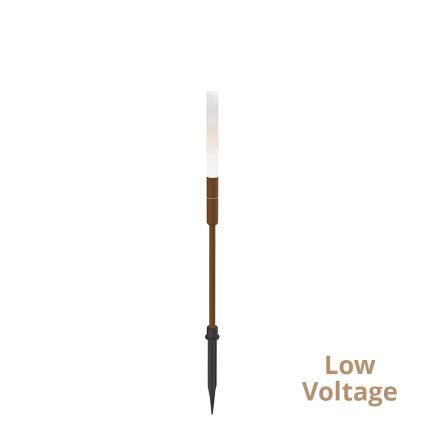 LED външно осветително тяло STICK LED/1,5W/24V IP65 кафяво