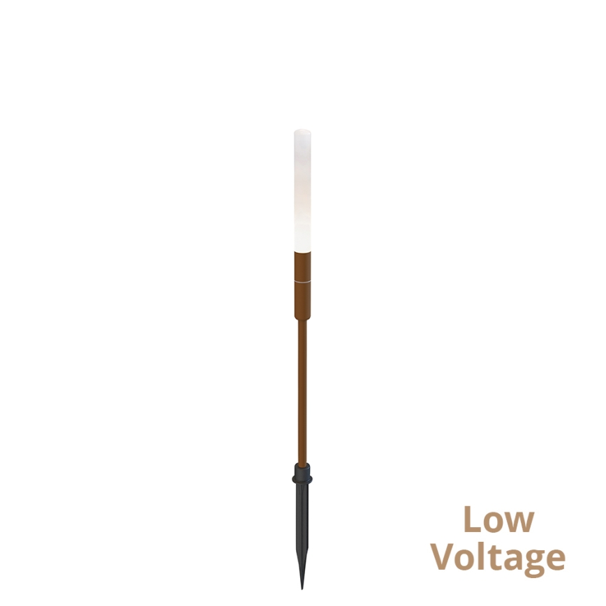 LED външно осветително тяло STICK LED/1,5W/24V IP65 кафяво