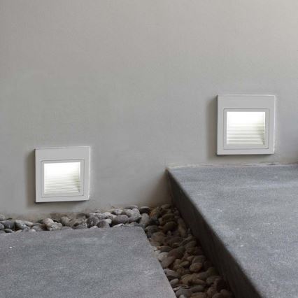 LED Външно осветително тяло за стълби LED/5W/230V 3000K IP65 бяло