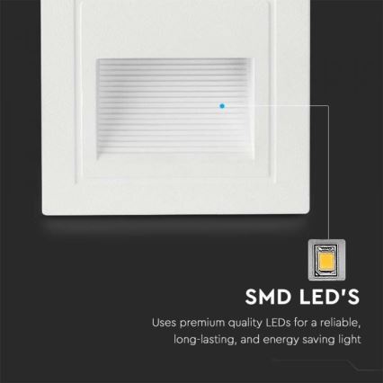 LED Външно осветително тяло за стълби LED/5W/230V 3000K IP65 бяло