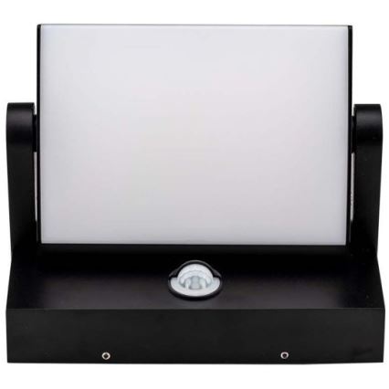 LED Външно стенна лампа със сензор LED/17W/230V 3000K IP65 черен