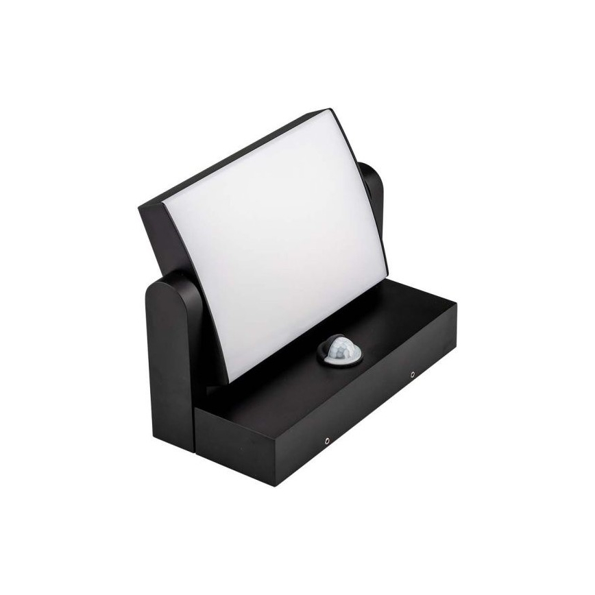 LED Външно стенна лампа със сензор LED/17W/230V 3000K IP65 черен
