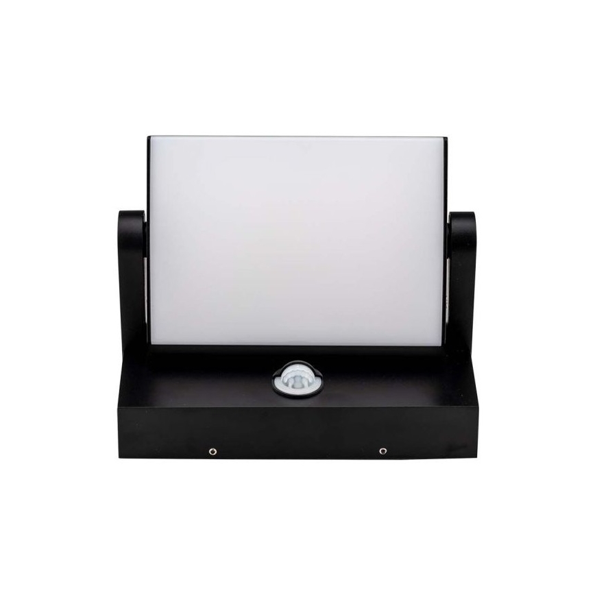 LED Външно стенна лампа със сензор LED/17W/230V 3000K IP65 черен