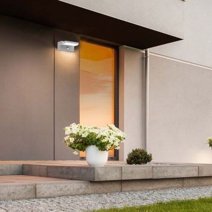 LED Външно стенна лампа със сензор LED/17W/230V 4000K IP65 черен