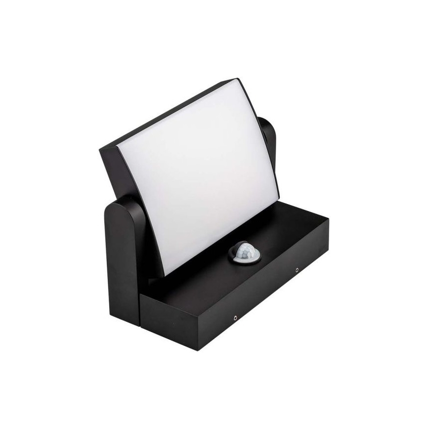 LED Външно стенна лампа със сензор LED/17W/230V 4000K IP65 черен