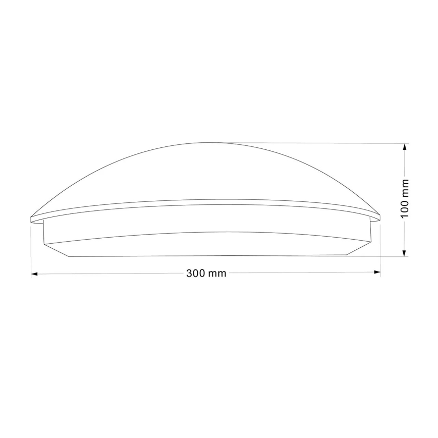 LED външно стенено осветително тяло ALABAMA LED/12W/230V IP54 черно