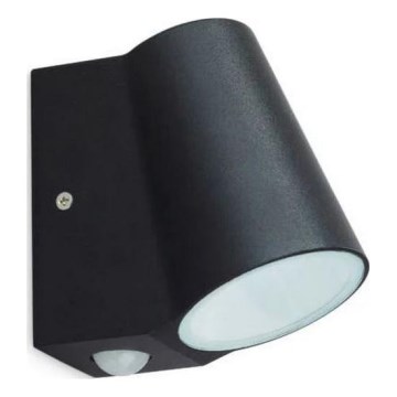 LED Външно стенна лампа с сензор BUNOL LED/6W/230V IP44 черен