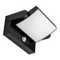 LED Външно стенна лампа със сензор LED/17W/230V 3000K IP65 черен
