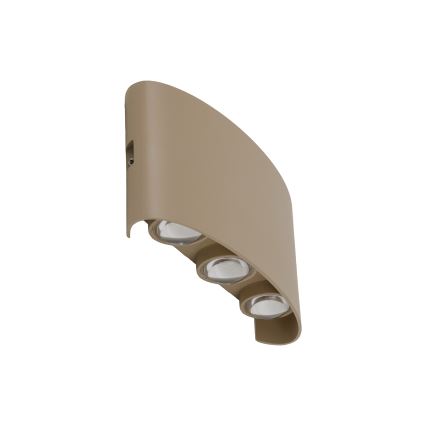 LED външно стенно осветително тяло ARROW LED/6W/230V IP54 бежово