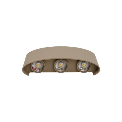 LED външно стенно осветително тяло ARROW LED/6W/230V IP54 бежово