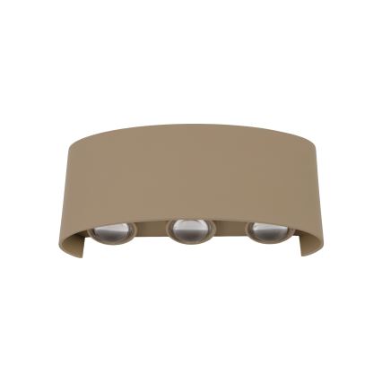 LED външно стенно осветително тяло ARROW LED/6W/230V IP54 бежово