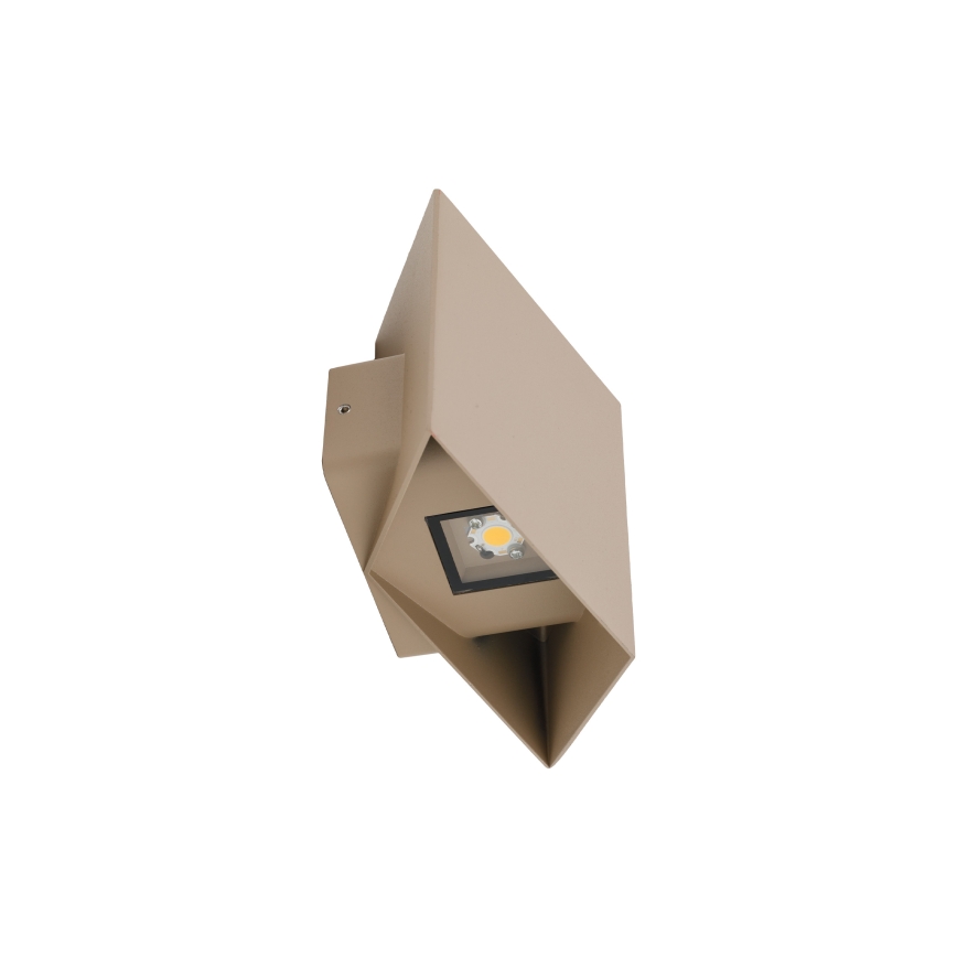 LED външно стенно осветително тяло CUBE LED/10W/230V IP54 бежово