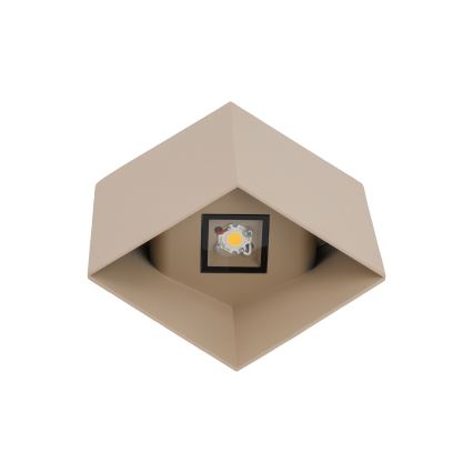 LED външно стенно осветително тяло CUBE LED/10W/230V IP54 бежово