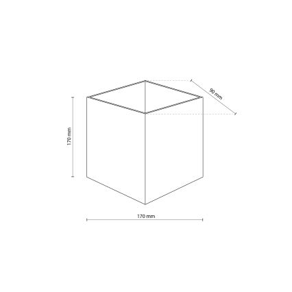 LED външно стенно осветително тяло CUBE LED/10W/230V IP54 бежово