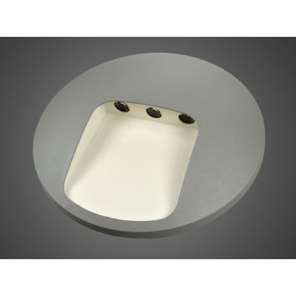 LED външно стенно осветително тяло DACU LED/3W/230V IP54 сиво