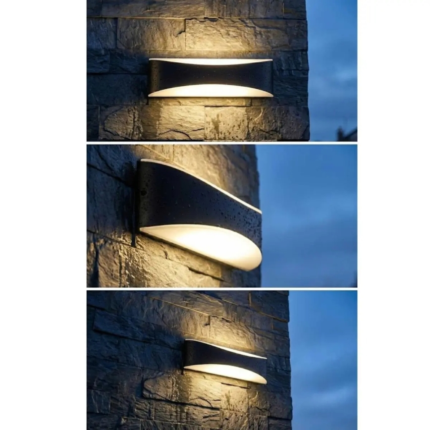LED Външно стеннo осветително тяло LED/10W/230V IP65 черно