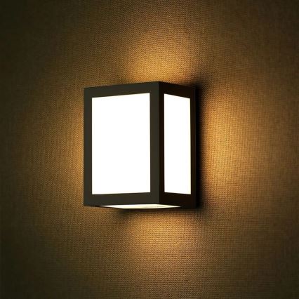 LED външно стенно осветително тяло LED/12W/230V 3000K IP65 черно
