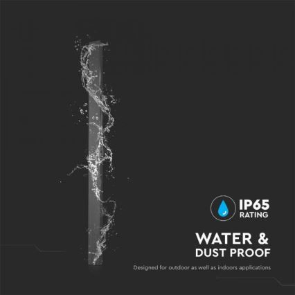 LED външно стенно осветително тяло LED/16W/230V 4000K IP65 101 cm черно