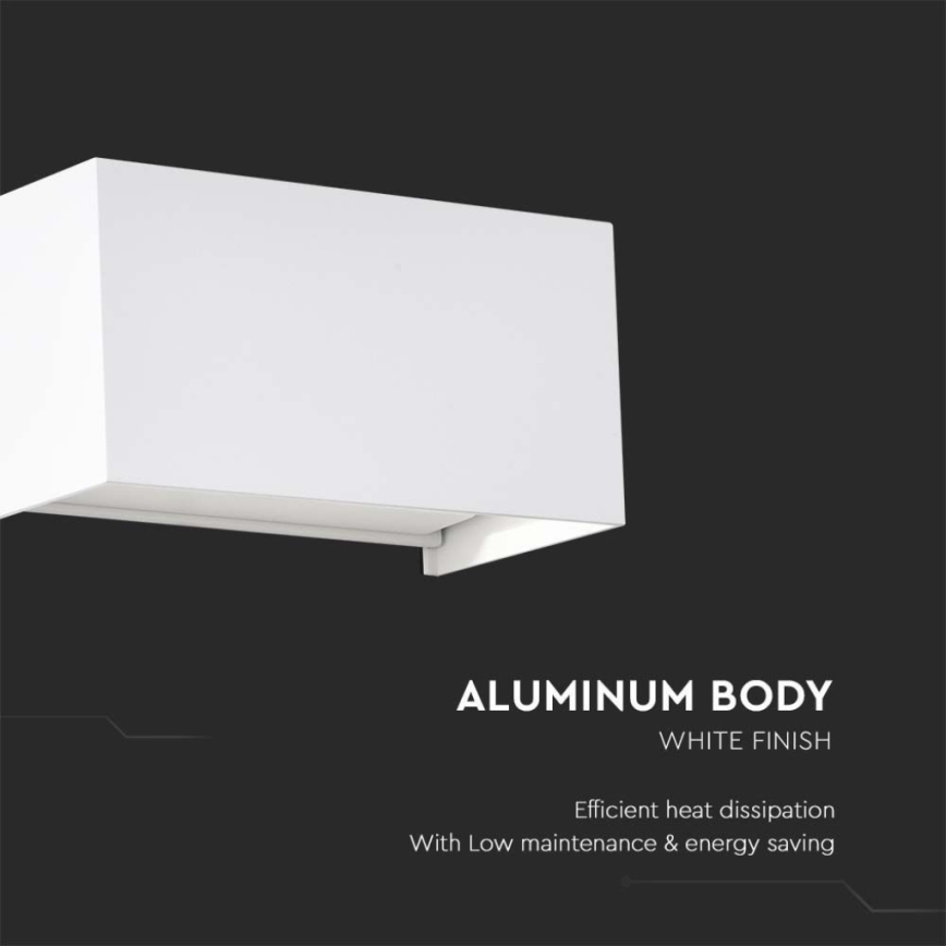 LED външно стенно осветително тяло LED/24W/230V 3000K IP65 бяло