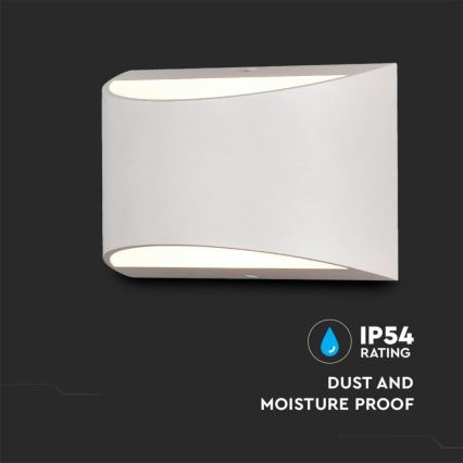 LED външно стенно осветително тяло LED/9W/230V 4000K IP54 бяло