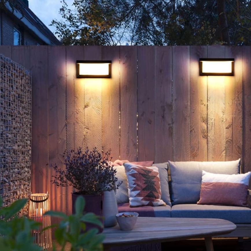 LED външно стенно осветително тяло NEELY LED/12W/230V IP54 черно