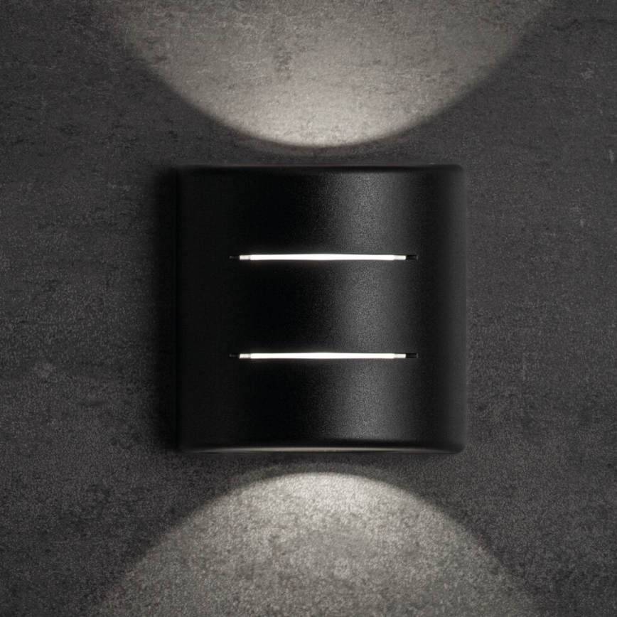 LED Външно стенно осветително тяло REFAZI LED/6W/230V IP54 черно