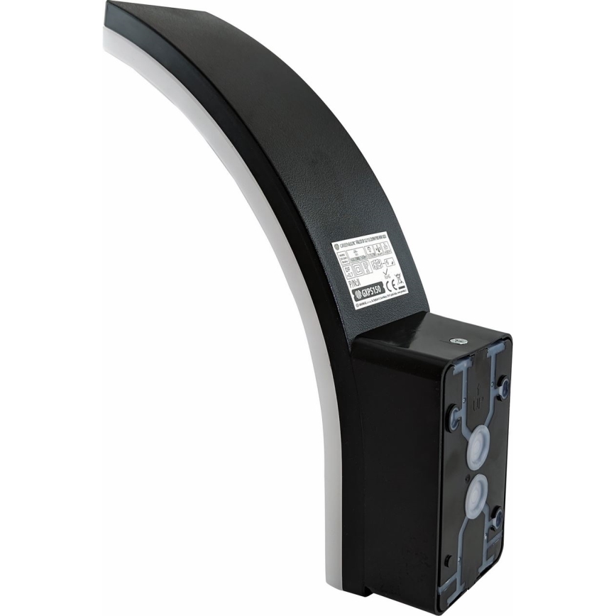 LED димируема външна стенна лампа със сензор за движение и сумрак LED/12/15/20W/230V IP65 черна