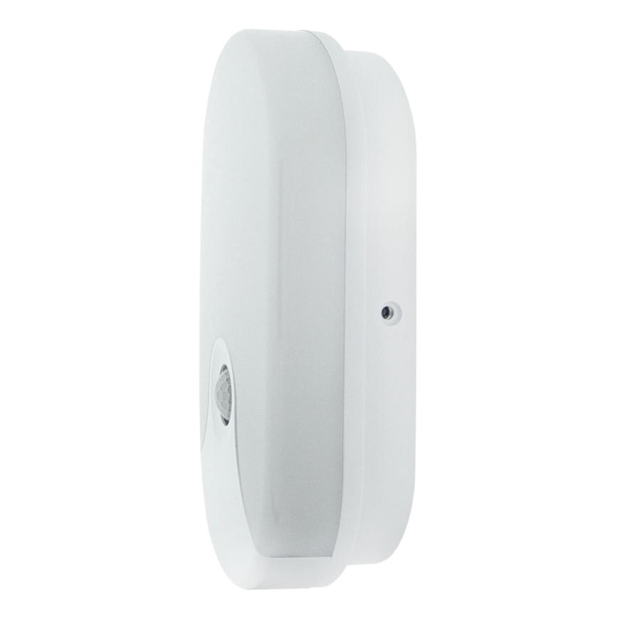 LED външно стенно осветително тяло с датчик за движение LED/18W/230V IP44 бяло