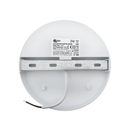 LED външно стенно осветително тяло с датчик за движение LED/18W/230V IP44 бяло