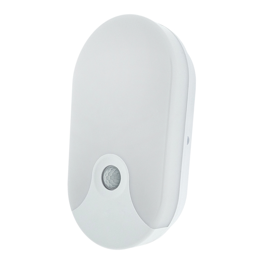 LED външно стенно осветително тяло с датчик за движение LED/18W/230V IP44 бяло