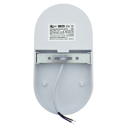 LED външно стенно осветително тяло с датчик за движение LED/18W/230V IP44 бяло