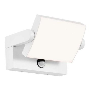 LED Външно стенно осветително тяло със сензор LED/17W/230V 4000K IP65 бяло