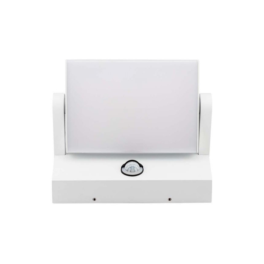 LED Външно стенно осветително тяло със сензор LED/17W/230V 4000K IP65 бяло
