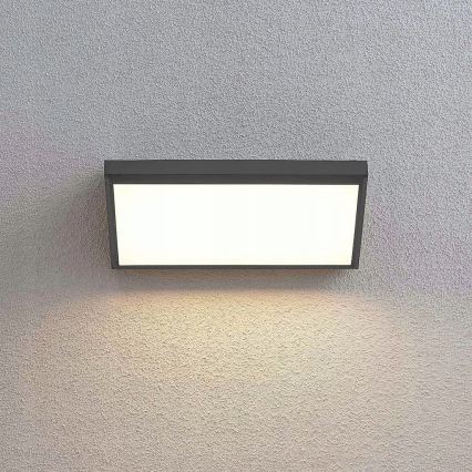 LED външен стенен осветител с датчик за движение LED/20W/230V IP65 сив
