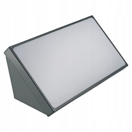 LED външен стенен осветител с датчик за движение LED/20W/230V IP65 сив
