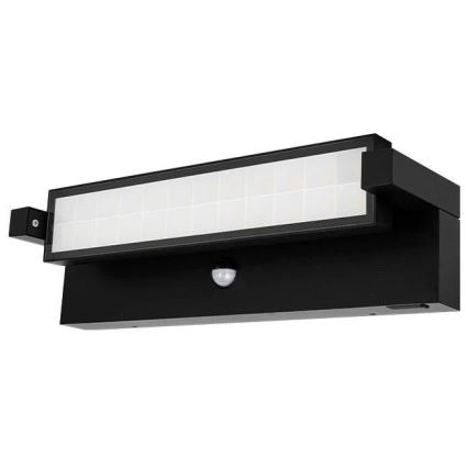 LED външно стенно осветително тяло със сензор за движение и за сумрак LED/36W/230V 3000/4000/6500K IP54 черно
