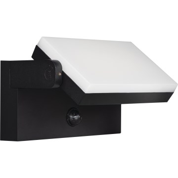 LED външно стенно осветително тяло със сензор за движение и сумрак XERTO LED/20W/230V 3000/4000/6500K IP44 черно