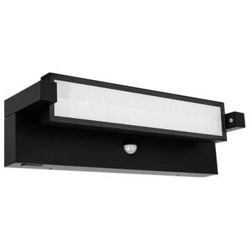 LED външно стенно осветително тяло със сензор за движение и за сумрак LED/36W/230V 3000/4000/6500K IP54 черно